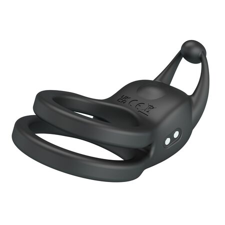 Черное перезаряжаемое виброкольцо Goodwin